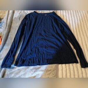 a.n.a Deep Blue Long Sleeve Shirt